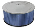 aFe MagnumFLOW Air Filters Round Racing P5R A/F Chrome Assy 14x6: Blk/Blue E/M