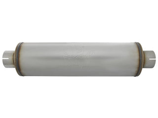 aFe MACH Force-Xp 409 SS Muffler 3-1/2in ID Center/Center x 7in Dia x 24in L - Round Body