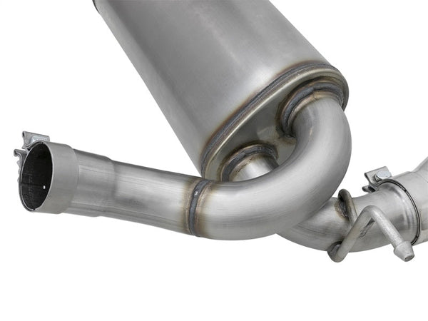 aFe Rebel Series 2.5in 409 SS Axle-Back Exhaust w/Polished Tips 07+ Jeep Wrangler (JK) V6 3.6L/3.8L