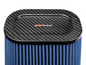 aFe Magnum FLOW Pro 5R Air Filter (5.5x 7.5)in F (9x 7)in B (5.8 x 3.8)in T (Carbon Fiber) x 10in H