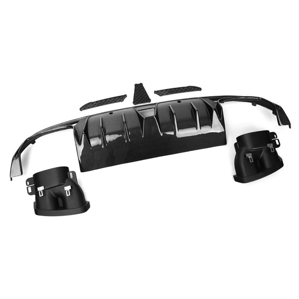 BRS Style Carbon Fiber Rear Diffuser - Mercedes Benz W205 C-Class