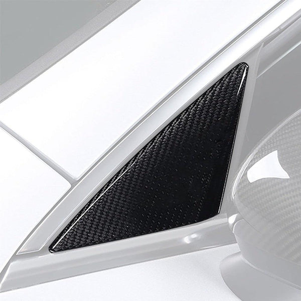 Carbon Fiber A-Pillar Triangle Trims - Mercedes Benz W177 A-Class & W118 CLA-Class