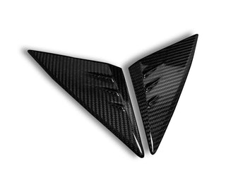 Carbon Fiber A-Pillar Triangle Trims - Mercedes Benz W177 A-Class & W118 CLA-Class