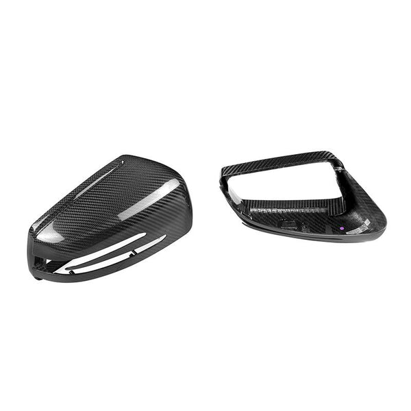 Carbon Fiber Mirror Cap Set - Mercedes Benz W204 C-Class / W212 E-Class / W221 S-Class