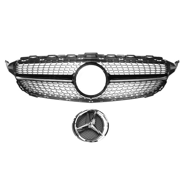 Diamond Front Grille - Mercedes Benz W205 C-Class