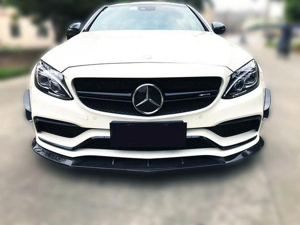 GTS Style Carbon Fiber Front Lip - Mercedes Benz W205 C63 AMG C-Class