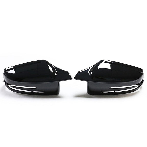 Gloss Black Mirror Cap Set - Mercedes Benz W212 E-Class & W204 C-Class