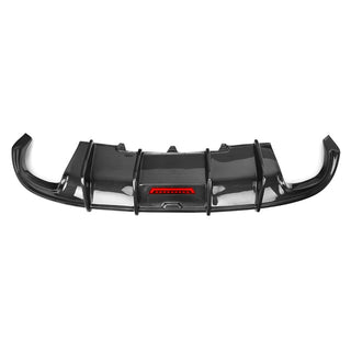 KB Style Carbon Fiber Rear Diffuser - Audi B8 A4 S Line