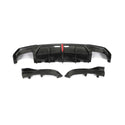 KB Style Carbon Fiber Rear Diffuser with Brake Light - BMW G22 4 Series