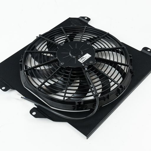 Honda/Acura K-Swap Fan Shroud w/ Fan - Black Finish (CSF #2858FB)