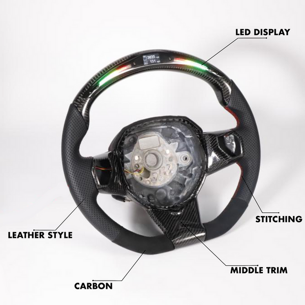 Lamborghini Aventador Style - Full Custom Steering Wheel