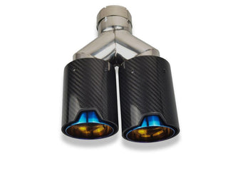 MP Style Carbon Fiber Dual Exhaust Tip