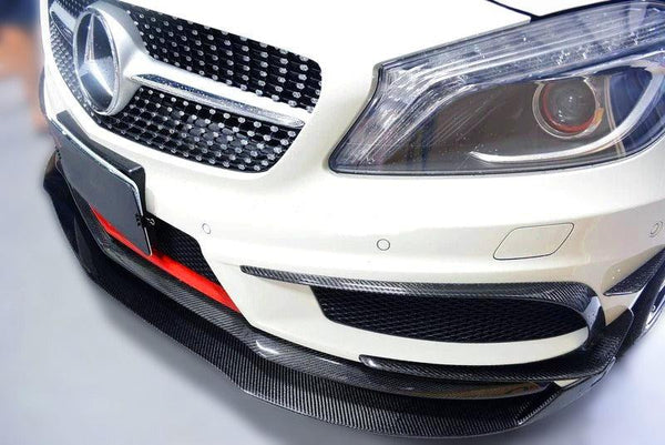 Revoz Style Carbon Fiber Front Lip - Mercedes Benz W176 A45 AMG A-Class