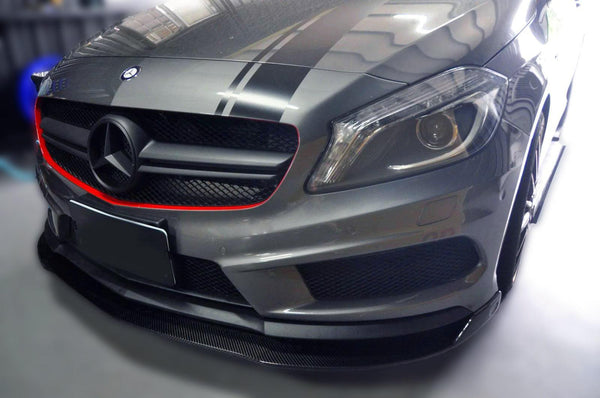 Revoz Style Carbon Fiber Front Lip - Mercedes Benz W176 A45 AMG A-Class