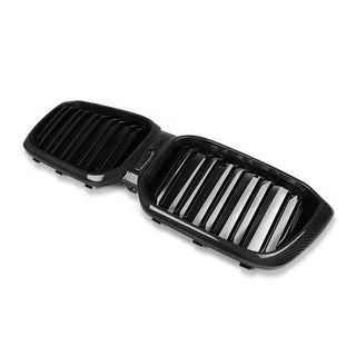 SQ Style Carbon Fiber Dual Slat Front Grilles - BMW F97 X3M LCI