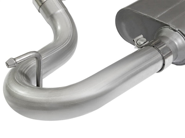 aFe Scorpion 2-1/2in Aluminized Steel Cat Back Exhaust 07-17 Jeep Wrangler V6-3.6/3.8L (4 Dr)