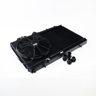 Mitsubishi Evo 4/5/6/7/8/9 Full-Slim Radiator - Black Finish (CSF #7075B)